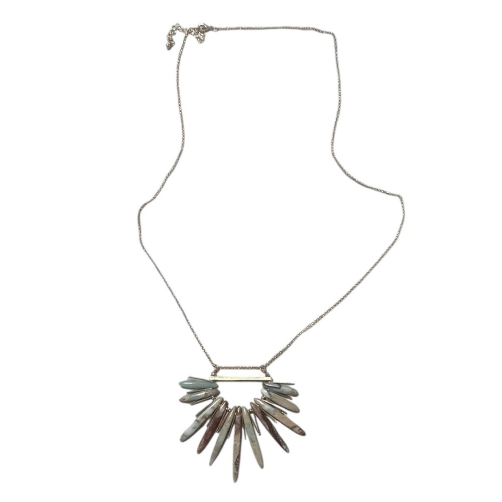 Elegant Silver Spike Necklace